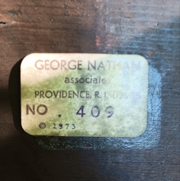 Vintage 1973 George Nathan Pool Room Sign Providence RI - Picture 6 of 8